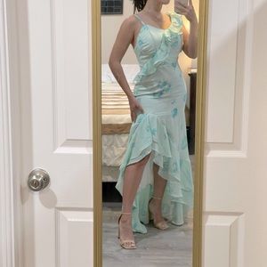 Custome-made Ruffle floral dress